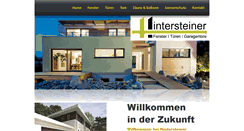 Desktop Screenshot of hintersteiner-fenster.at