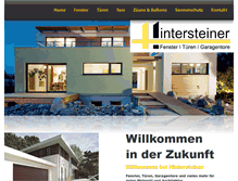 Tablet Screenshot of hintersteiner-fenster.at